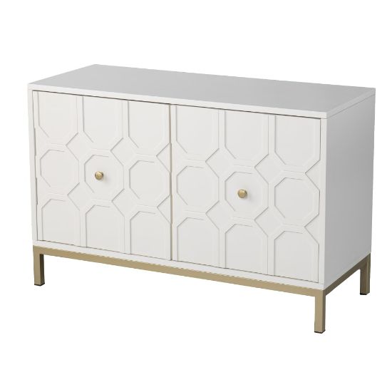 Picture of SEI Furniture Gramdlynn 2-Door 40inW Accent Cabinet, White