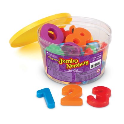 Picture of Learning Resources Jumbo Magnetic Numbers, 36 Pieces, Grades Pre-K - 1