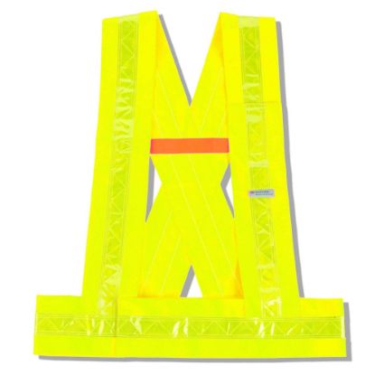 Picture of Ergodyne GloWear Safety Vest, Breakaway Sash, Type-O Class 1, X-Large/XX-Large, Lime, 8140BA