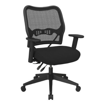 Picture of Space Seating Deluxe Ergonomic Mesh Mid-Back Office Chair, Black