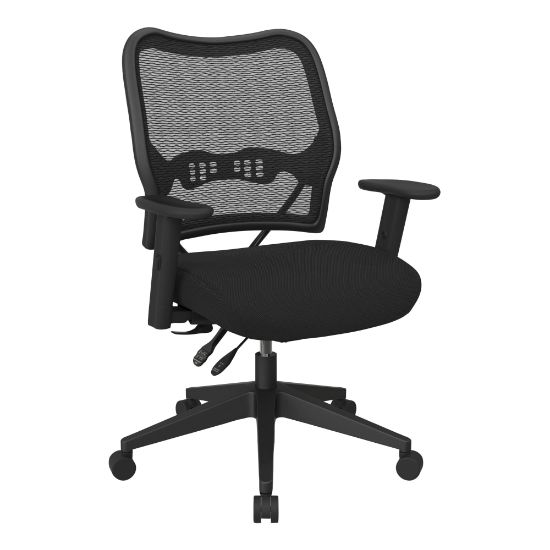 Picture of Space Seating Deluxe Ergonomic Mesh Mid-Back Office Chair, Black