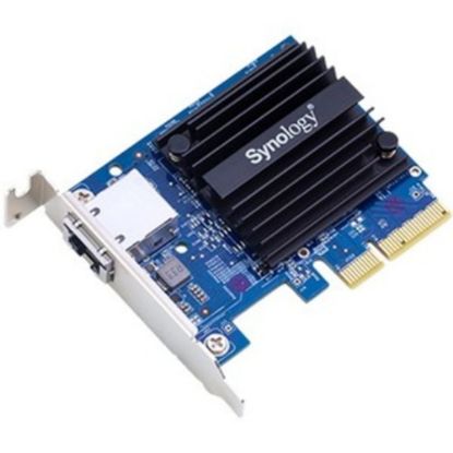 Picture of Synology Single-Port, High-Speed 10GBASE-T/NBASE-T Add-In Card For Synology NAS Servers - PCI Express 3.0 x4 - 1 Port(s) - 1 - Twisted Pair - 10GBase-T - Plug-in Card