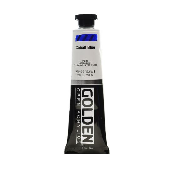 Picture of Golden OPEN Acrylic Paint, 2 Oz Tube, Cobalt Blue