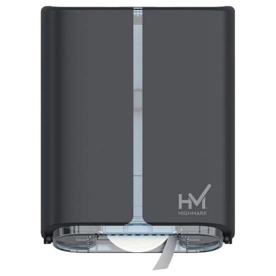 Picture of Highmark Jumbo Bathroom Tissue Dispenser, 1 Roll, 13-3/4inH x 10-3/4inW x 5-5/8inD, Dark Gray