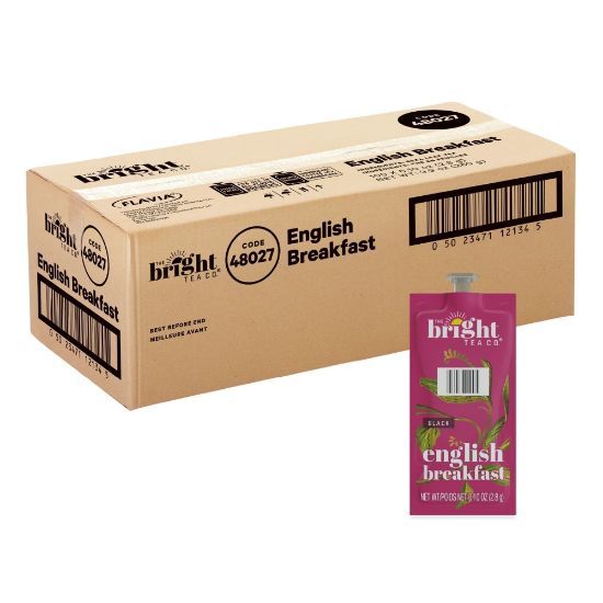 Picture of The Bright Tea Co. English Breakfast Tea Single-Serve Freshpacks, 0.25 Oz, Box Of 100