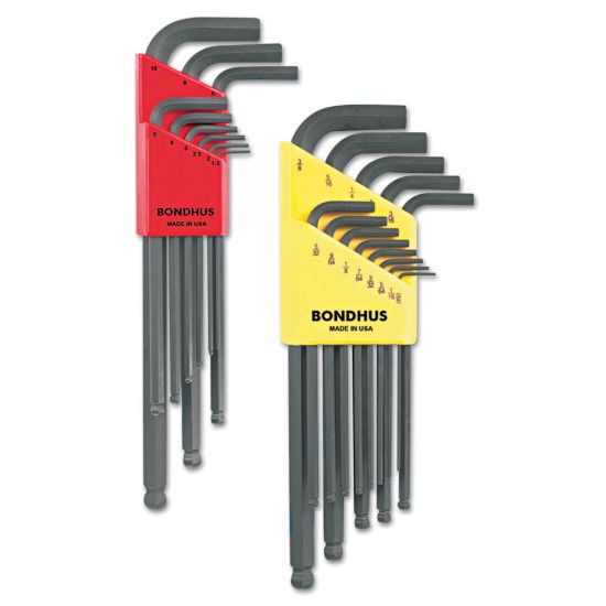 Picture of Bondhus 20199 Ball-End Hex Set, SAE and Metric, 22-Keys