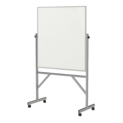 Picture of Ghent Reversible Magnetic Dry-Erase Whiteboard, 36in x 48in, Aluminum Frame With Silver Finish