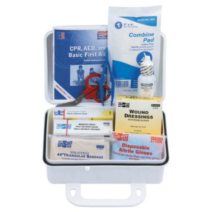 Picture of 10 Person ANSI Plus First Aid Kit, Weatherproof Plastic, Wall Mount