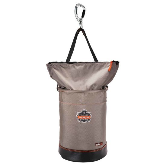 Picture of Ergodyne Arsenal 5974 Nylon Hoist Bucket With Carabiner, Large, 17inH x 12inW x 12inD, Gray