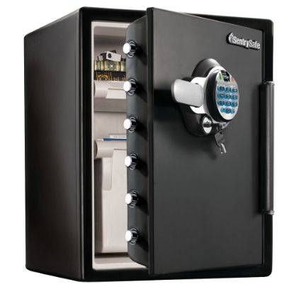 Picture of SentrySafe Fingerprint Safe, 125 Lb, 2 Cu. Ft., Black