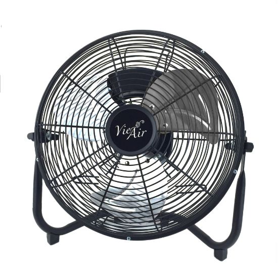 Picture of Vie Air 18in 3-Speed High-Velocity Floor Fan, 21inH x 21-1/2inW x 10inD, Black