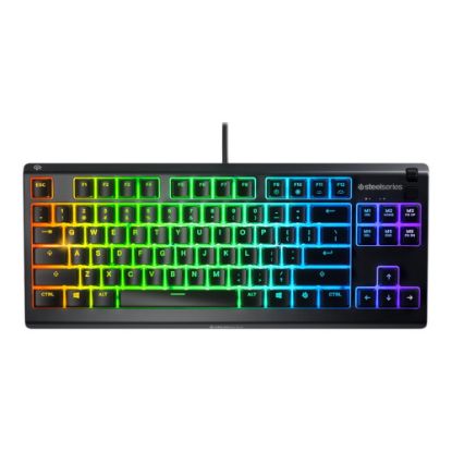 Picture of SteelSeries Apex 3 TKL - Keyboard - backlit - USB - QWERTY - US - key switch: Whisper Quiet Gaming Switch