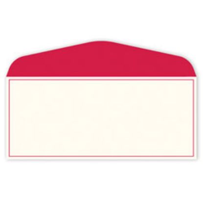 Picture of Gartner Studios #10 Stationery Envelopes, Gummed Seal, Red Border, Pack Of 50