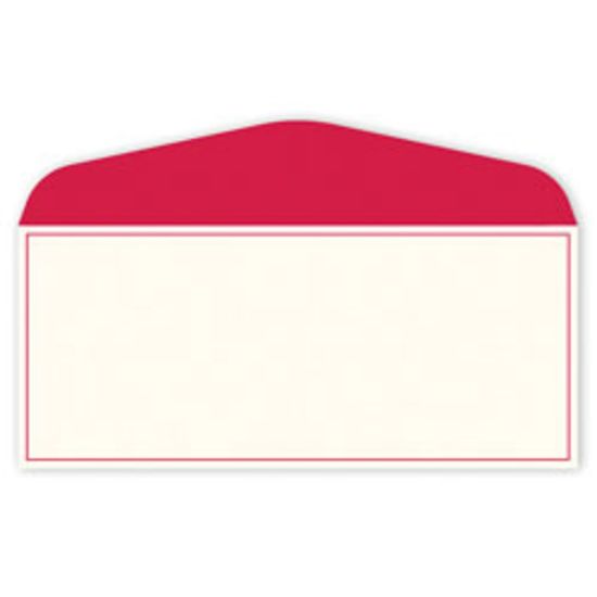 Picture of Gartner Studios #10 Stationery Envelopes, Gummed Seal, Red Border, Pack Of 50