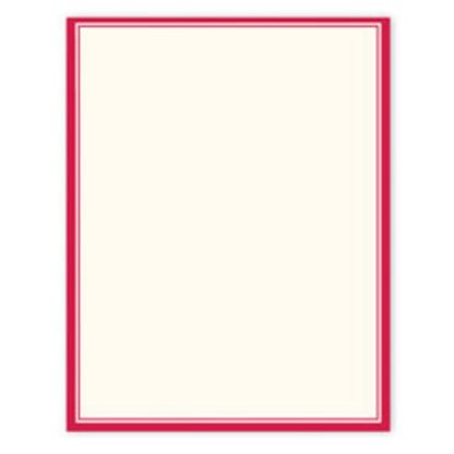 Picture of Gartner Studios Design Paper, 8 1/2in x 11in, 60 Lb, Red Border, Pack Of 100 Sheets