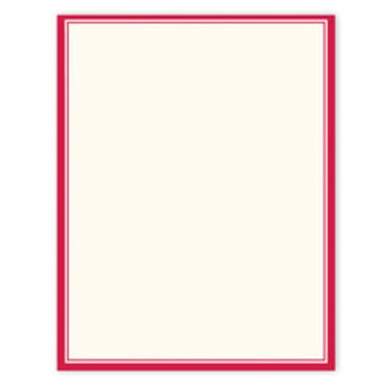 Picture of Gartner Studios Design Paper, 8 1/2in x 11in, 60 Lb, Red Border, Pack Of 100 Sheets