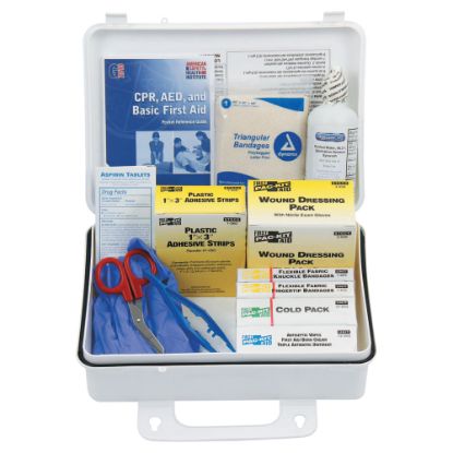 Picture of 25 Person ANSI Plus First Aid Kit, Weatherproof Plastic, Wall Mount