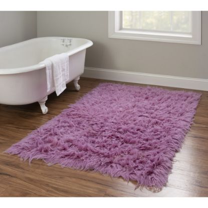 Picture of Linon Flokati Area Rug, 43in x 67in, Morrigan 1400G Lilac