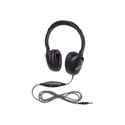 Picture of Ergoguys Califone 1017IMT NeoTech 3.5mm Headset With Calituff Braided Cord And Volume Control - Black