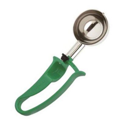 Picture of Zeroll #12 Stainless-Steel Disher, 2.67 Oz, Silver/Green