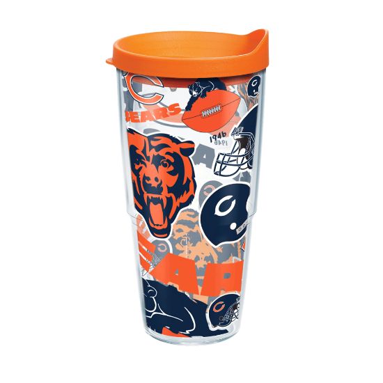 Picture of Tervis NFL All-Over Tumbler With Lid, 24 Oz, Chicago Bears