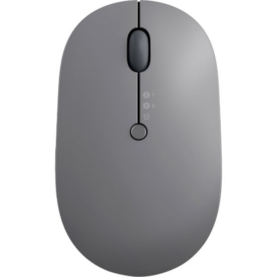 Picture of Lenovo Go Wireless Multi-Device Mouse - Blue Optical - Wireless - Bluetooth/Radio Frequency - 2.40 GHz - Rechargeable - Black - USB Type C - 2400 dpi - Scroll Wheel - 5 Button(s) - 6 Programmable Button(s)