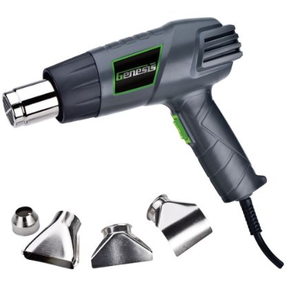 Picture of Genesis Dual-Temperature Heat Gun With Accessories, Gray