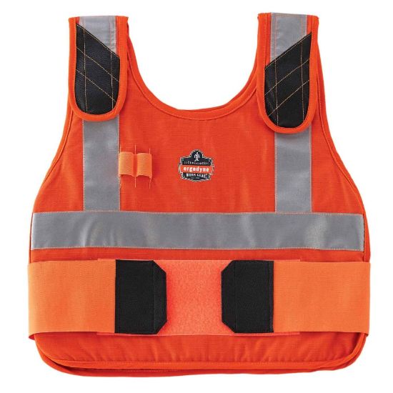 Picture of Ergodyne Chill-Its Phase Change Cooling Vest, Premium Flame-Resistant, Small/Medium, Orange