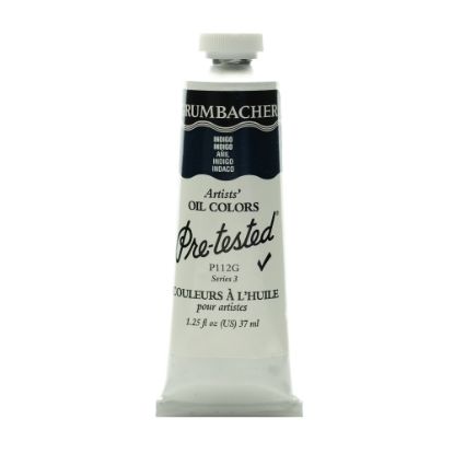 Picture of Grumbacher P112 Pre-Tested Artists Oil Colors, 1.25 Oz, Indigo, Pack Of 2