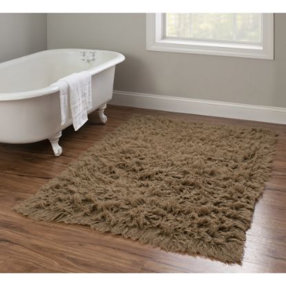 Picture of Linon Flokati Area Rug, 43in x 67in, Morrigan 1400G Mushroom