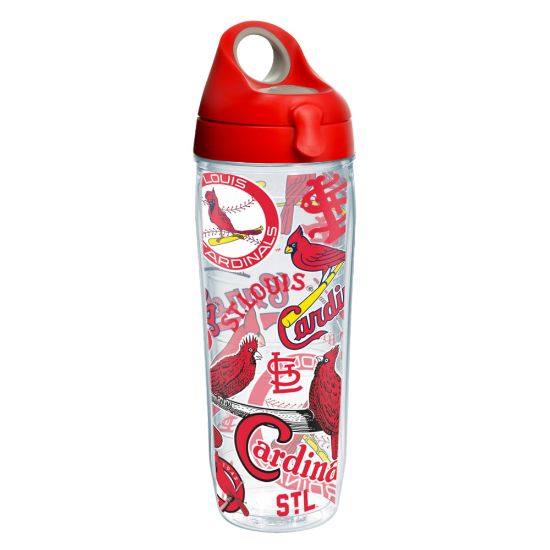 Picture of Tervis MLB All-Over Water Bottle With Lid, 24 Oz, St. Louis Cardinals