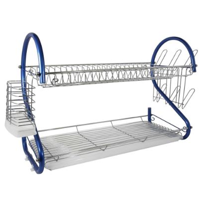 Picture of Better Chef DR-226B 2-Tier Dish Rack, 22in, Blue