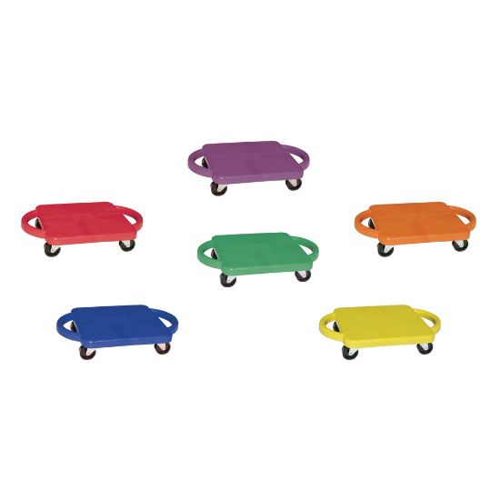 Picture of Champion Sports Standard Scooters With Handles, Assorted Colors, Pack Of 6