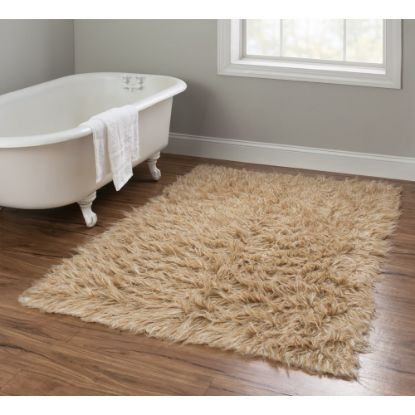 Picture of Linon Flokati Area Rug, 43in x 67in, Morrigan 1400G Tan