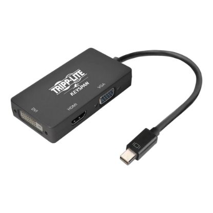 Picture of Tripp Lite Keyspan Mini DisplayPort 1.2 to VGA/DVI/HDMI All-in-One Converter Adapter, 4K x 2K HDMI @ 60 Hz, Black - Video converter - Mini DisplayPort - DVI, HDMI, VGA - black