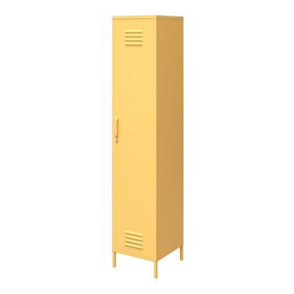 Picture of Ameriwood Home Cache Single Metal Locker Storage Cabinet, 72-7/8inH x 15inW x 15-3/4inD, Yellow