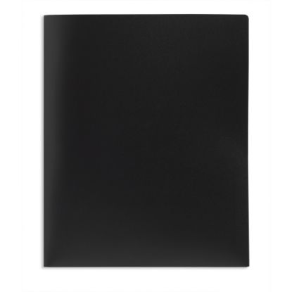 Picture of Office Depot Brand School-Grade 2-Pocket Poly Folder, Letter Size, Black