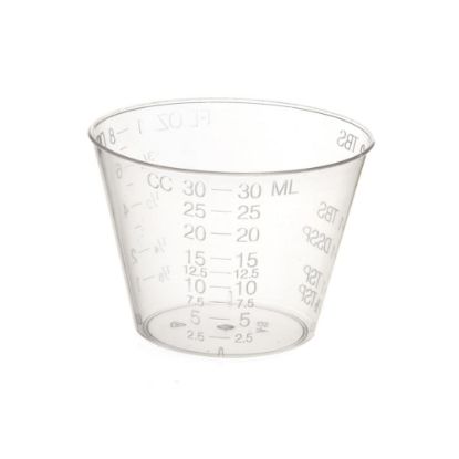 Picture of Medline Non-Sterile Graduated Plastic Medicine Cups, Drams, 1 Oz, Clear, Pack Of 5,000