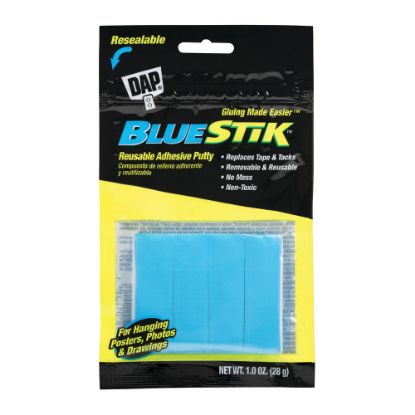 Picture of DAP BlueStik Reusable Adhesive Putty, 1 Oz, Pack Of 12