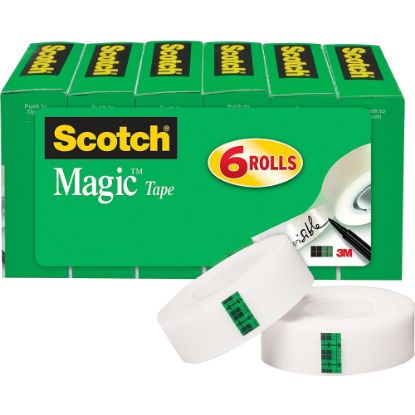 Picture of Scotch Magic Tape, 0.75in x 83.34ft, Transparent, Pack Of 12 Rolls