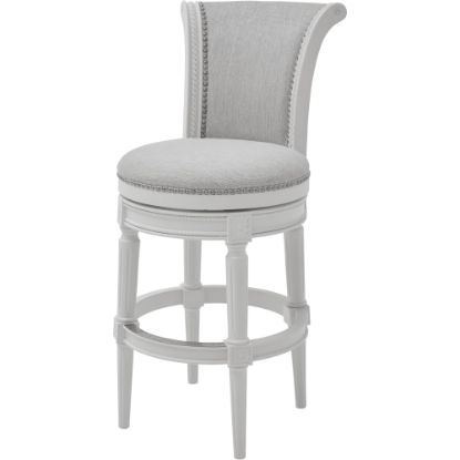 Picture of New Ridge Home Goods Chapman Swivel Bar Stool, Alabaster White