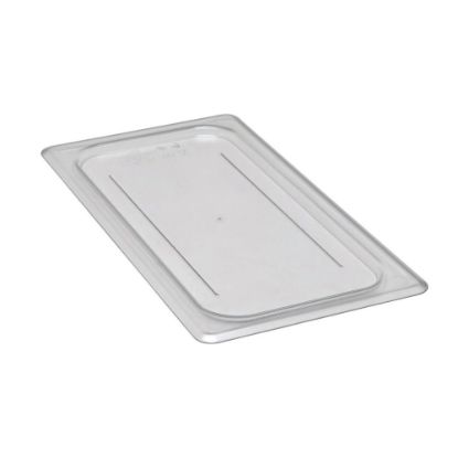 Picture of Cambro Camwear Polycarbonate Flat Lids, 1/3 Size, Clear, Pack Of 6 Lids