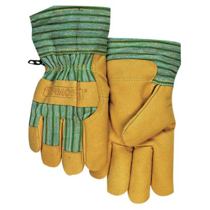 Picture of Anchor Brand Cold Weather Gloves, Large, Pigskin, Gold, Pack Of 6