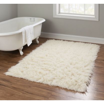 Picture of Linon Flokati Area Rug, 43in x 67in, Morrigan 1400G Natural