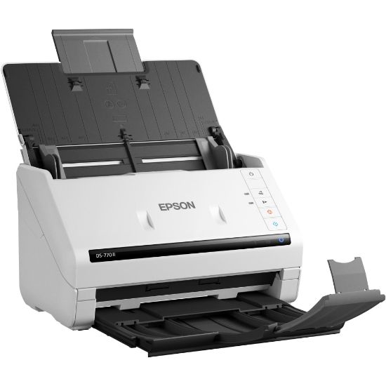 Picture of Epson DS-770 II Large Format Sheetfed Scanner - 600 dpi Optical - 24-bit Color - 24-bit Grayscale - 45 ppm (Mono) - 45 ppm (Color) - Duplex Scanning - USB