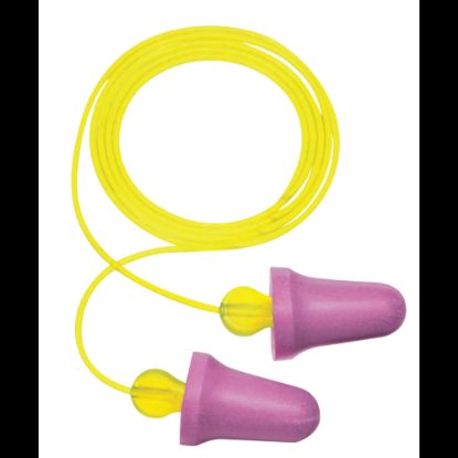 Picture of 3M No-Touch Foam Ear Plugs, Corded, Box Of 100 Pairs