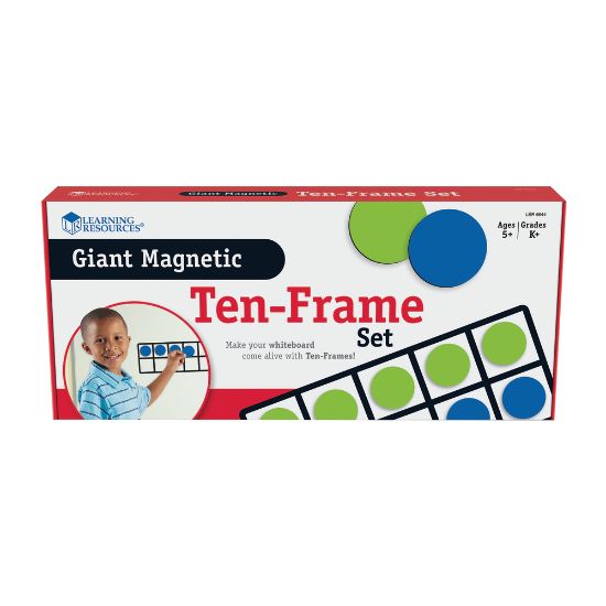 Picture of Learning Resources Giant Magnetic 10-Frame Set, 5in x 12 1/4in, Grades K - 9