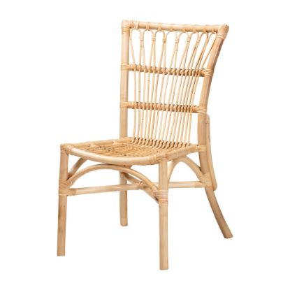 Picture of bali & pari Ammi Modern Bohemian Dining Chair, Natural Brown