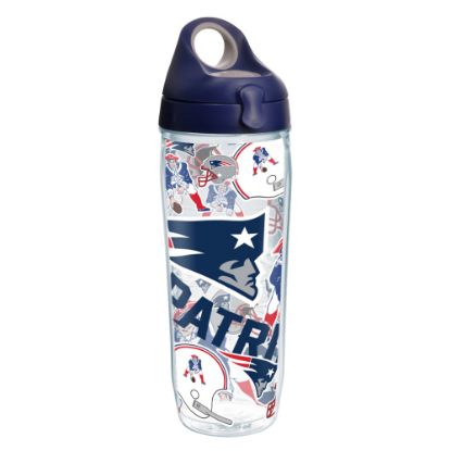 Picture of Tervis NFL All-Over Water Bottle With Lid, 24 Oz, New England Patriots