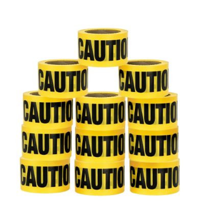 Picture of Alpine AdirPro Caution - No Parking Tape, 300ft, Yellow, Pack Of 12 Rolls